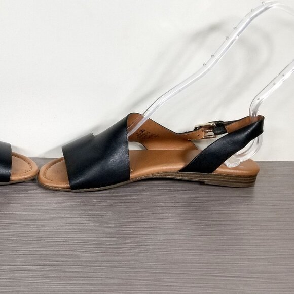Franco Sarto Garza Sandal, Black Leather, Womens Size 9 M / 39 - Picture 8 of 13